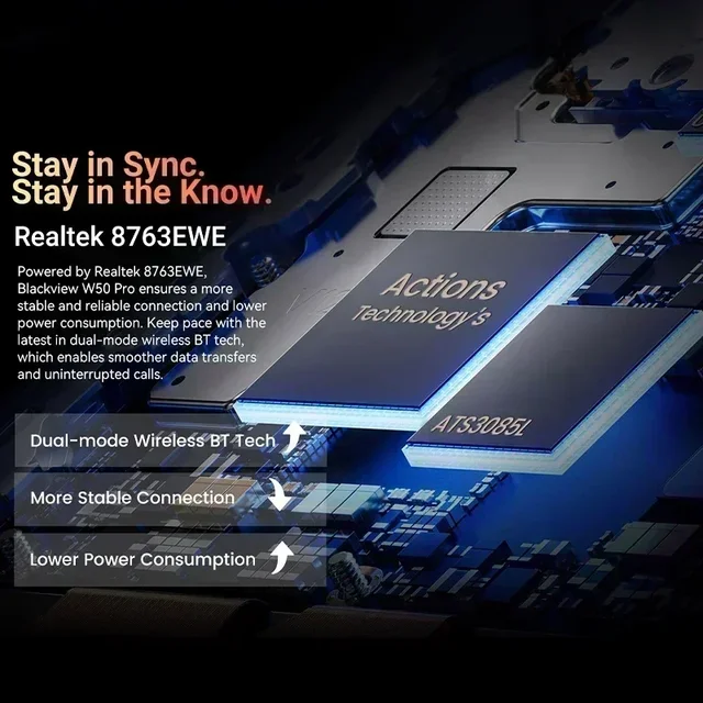 [Мировая премьера] Умные часы Blackview W50 Pro с дисплеем 1,45 дюйма, функцией Bluetooth PhoneCall, фонариком и аккумулятором 960 мАч, прочным смарт-браслетом 3