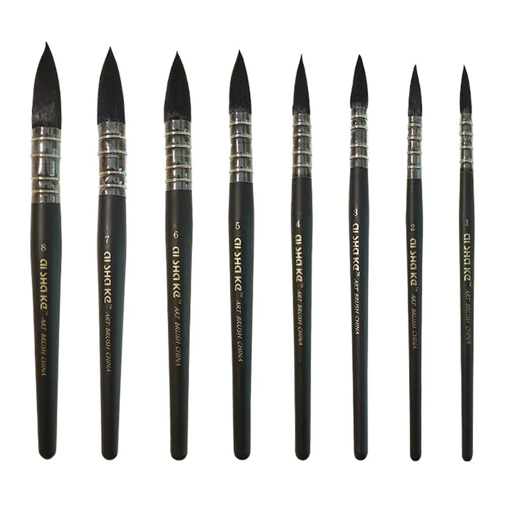 Paint brushes 1PC professional watercolor wood artist hand painting water color gouache drawing art supplies