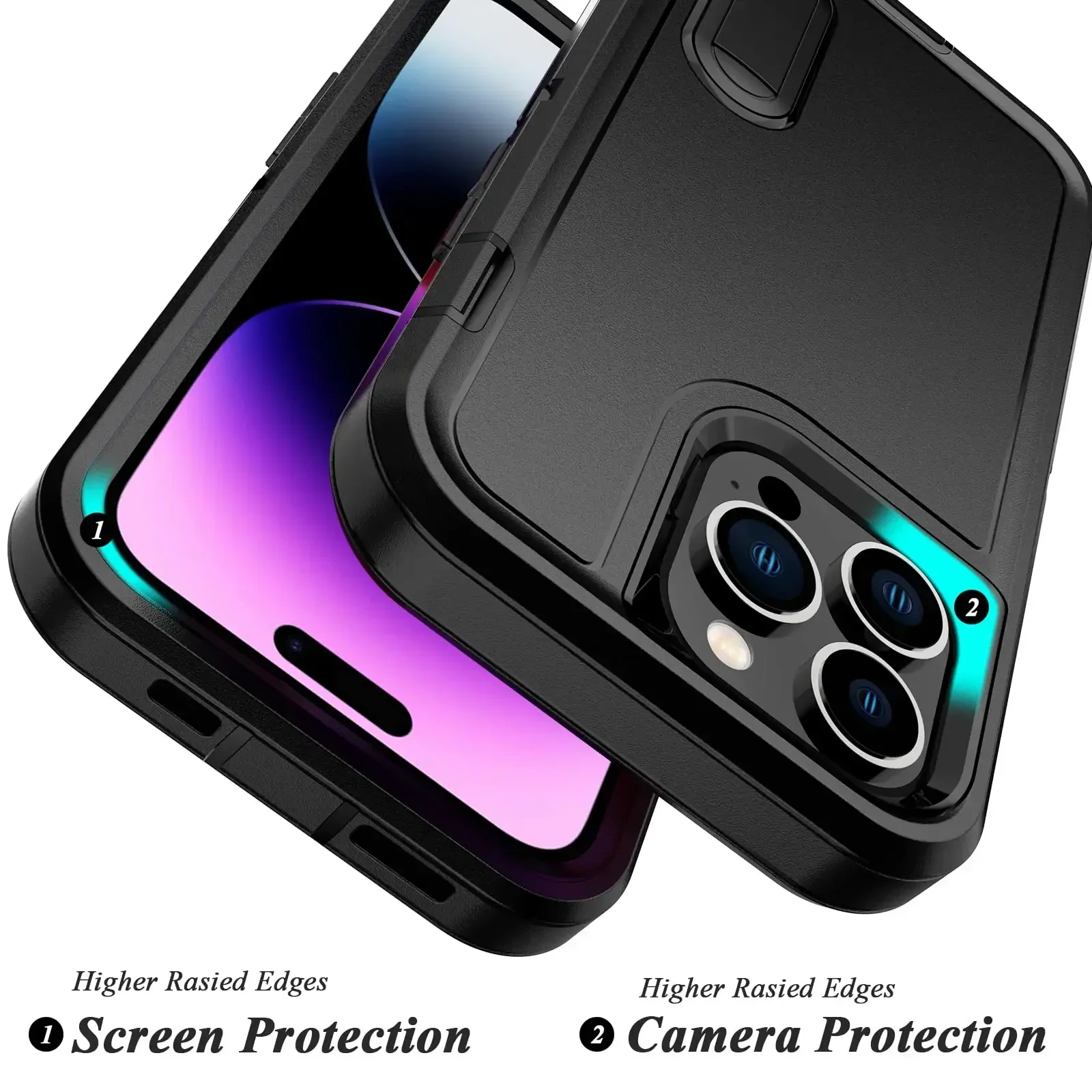 Anti-Shock Durable Case with Protective Kickstand Cover