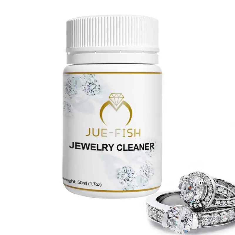 50ML Jewelry Cleaner Silver Jewelry Necklace Ring Jewelry Cleaner Gold Silver Liquid Tarnish Remover Antique Silver cleaning