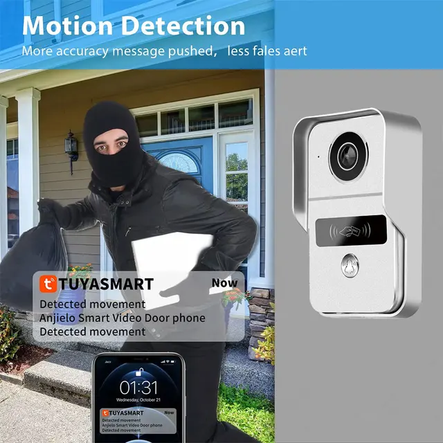 1080P Video Intercom Wifi 7/10 Inch Monitor Kit for Apartment System Home Security 2 Wire Doorbell Card Swipe Private House Tuya 2
