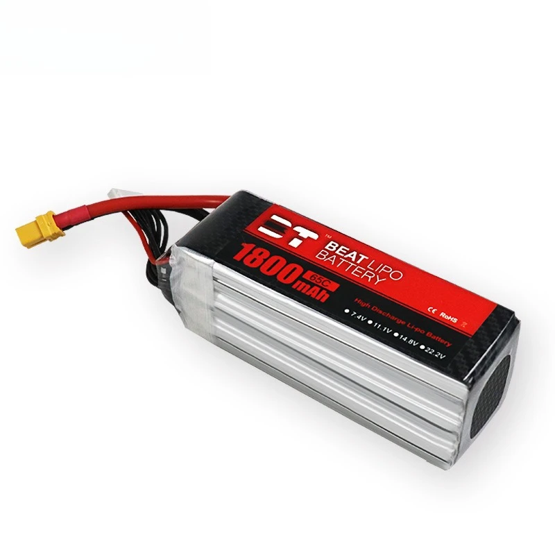 Batterie Drone 6S 22.2V 1800mAh 65C XT60/T Plug pour RC FPV