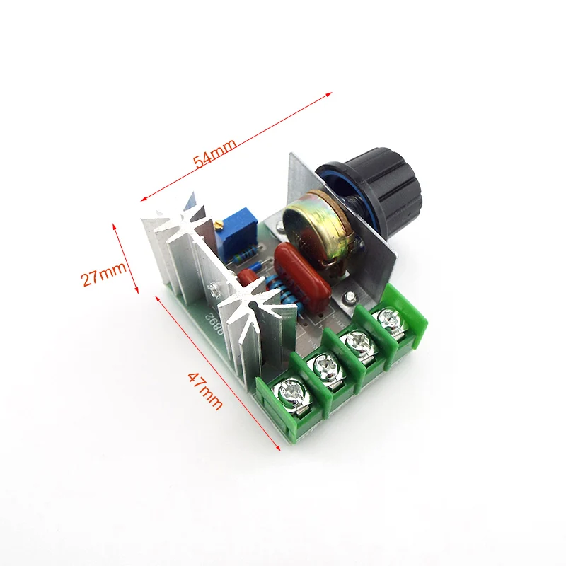 AC 220V 2000W SCR 전압 조정기 조광 조광기 속도 전력 컨트롤러 온도 조절기