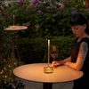 LED Cordless Table Lamp Dimmable Bedside Lamp Restaurant Atmosphere Lighting for Indoor and Outdoor Metallic Black 4