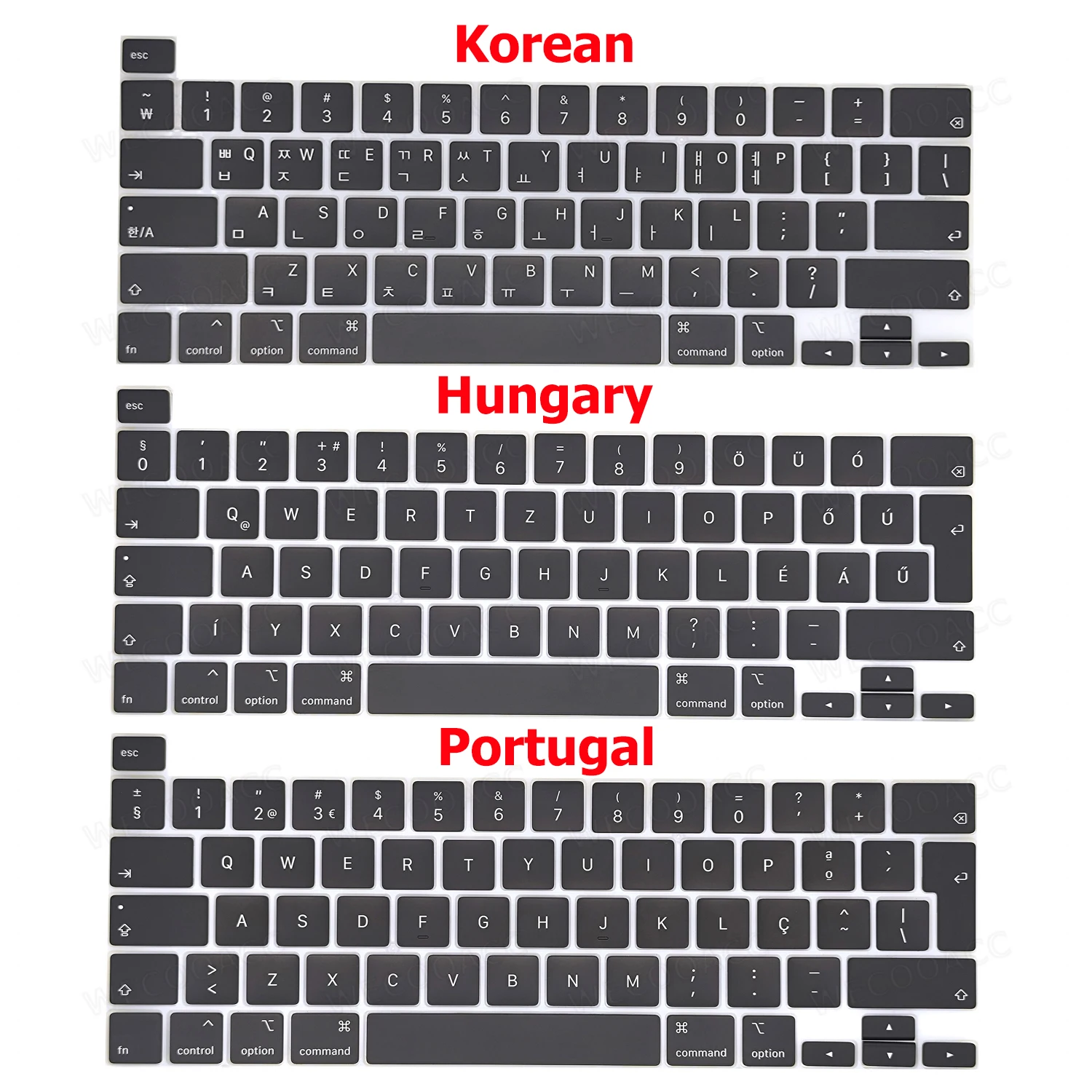 A2141 A2289 A2251 Keyboard Keys Keycaps For Macbook Pro Retina 13" 15" 16" Keycap US UK Russian Spain French Years keyboard keycap laptop keyboard