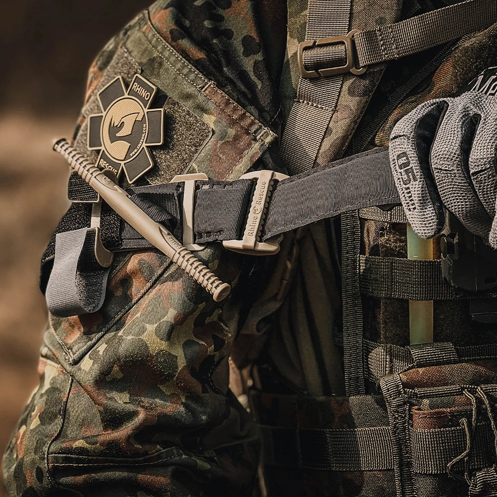 RHINO Tactical Rescue Rapid Hemostatic Control Equipment Single-Handed Application for Outdoor Hiking Emergency