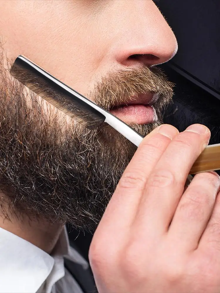 Japanese 440C Steel Straight Edge Sharp Barber Razor Salon Barbershop Shaving Razor Sharp Already Straight Razor For Men 6