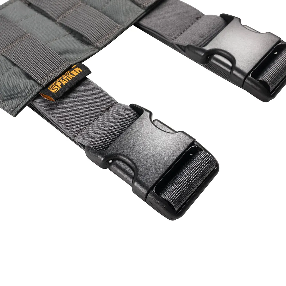 Tactical Universal Drop Leg Holster Thigh Platform Molle Gun Holster for Hunting Paintball Panel with Adjustable Straps 3