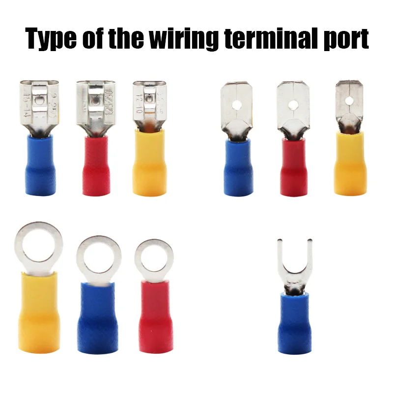 100/160PCS Ring Crimp Terminal M4/M5/M6 Round Plugs Pre-insulated Ferrules Lugs For Splice Electricals Cable Wire End Connectors