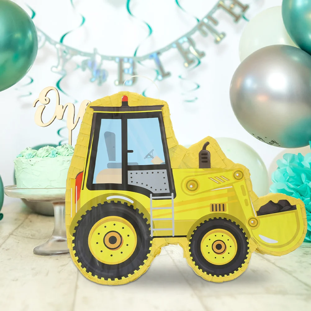 

1 Set Birthday Party Tractor Excavator Car Pinata Paper Pinata Party Decoration Photo Prop
