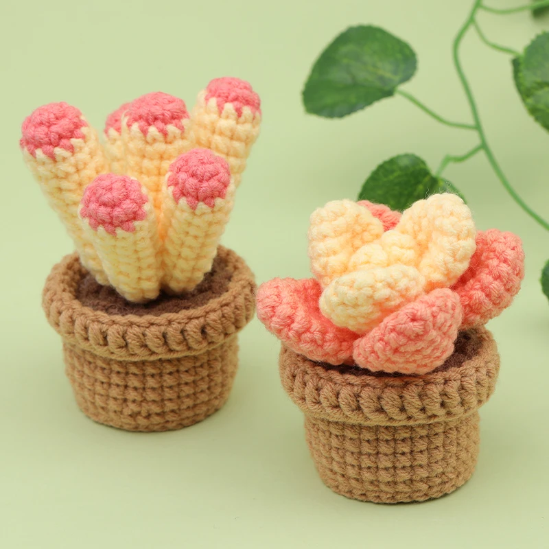 3/6pcs Crochet Kit for Adults Crochet Hooks Yarn Polyester Fiber Stitch Markers Plastic Eyes for Beginners