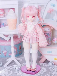 New Arrival BJD Doll Clothes For 1/4 Doll Accessories Bearsisiter Sweet Skirt Cardigan Outfit Doll Dress Up Gift Diy Clothes