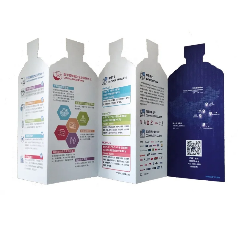 

Customized product.Custom Die Cut Fold Brochure Booklet Flyer Print