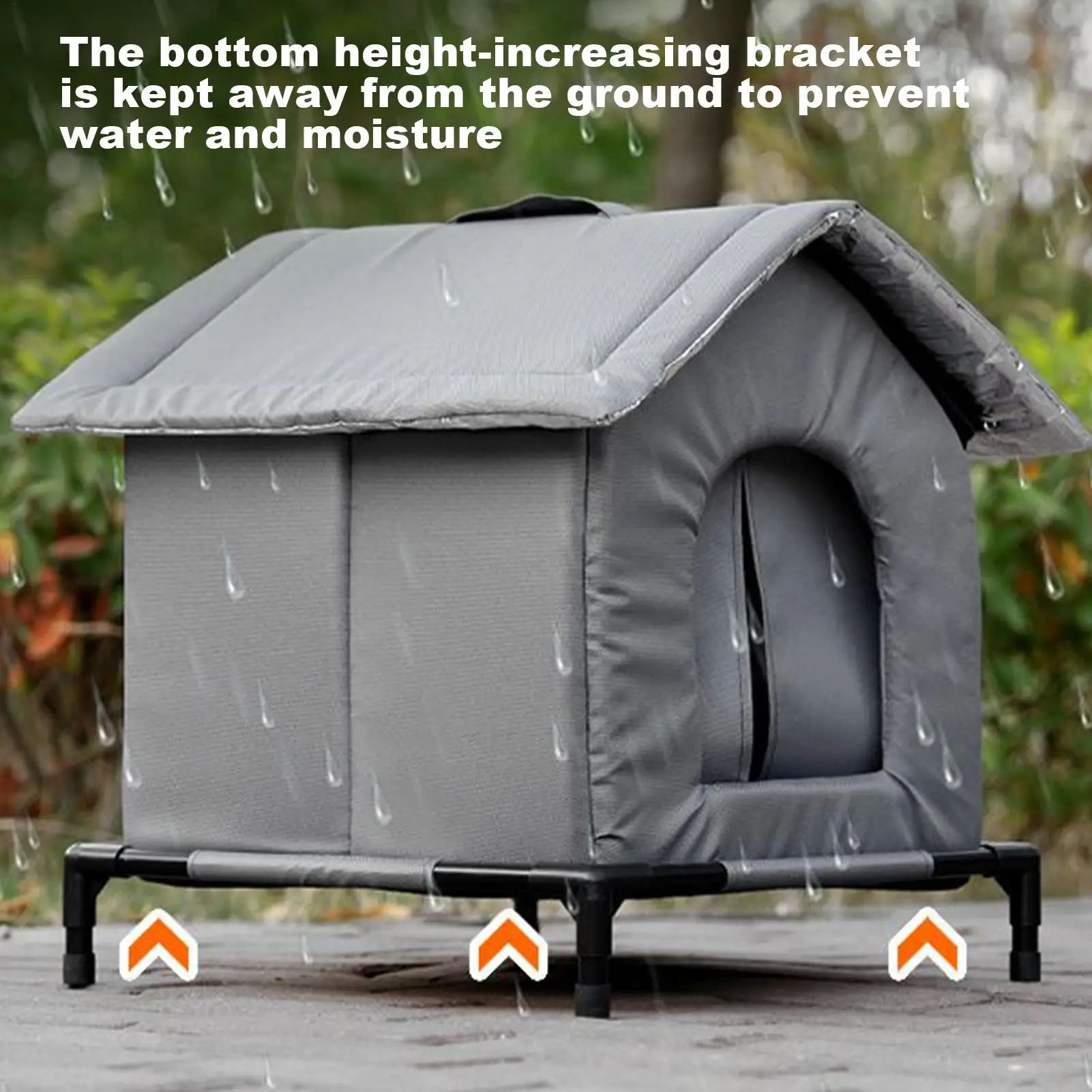 Winter Outdoor Cat House Warm Windproof washable Cat Shelter Insulated Animals Cave Cold Weather Nest For Backyard Garden Garage