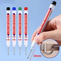 6Pcs/Set 20mm Long Nib Head Markers for Metal Perforating Pen, Waterproof, Bathroom, Woodworking Decoration, Multi-Purpose 6