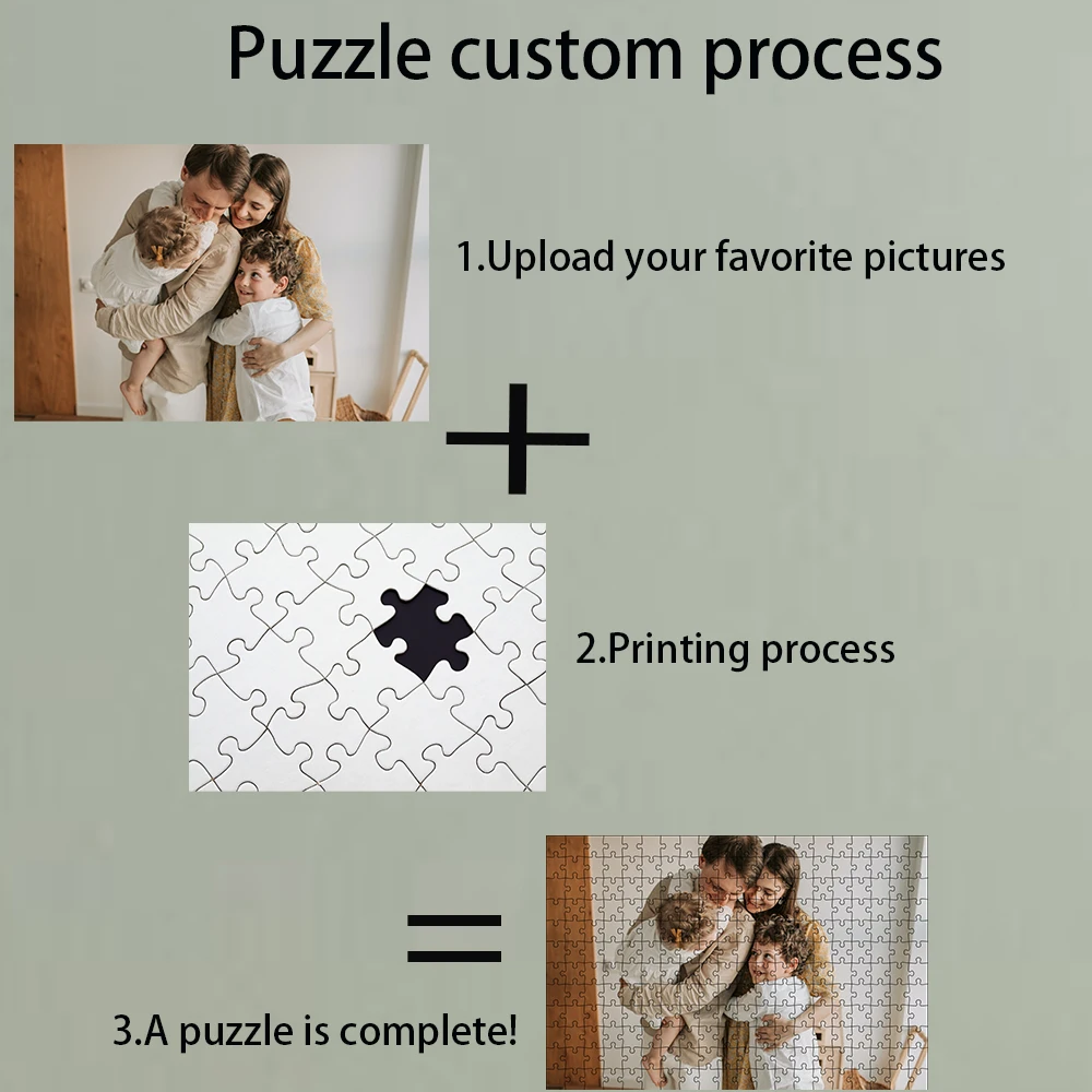 Photo Custom Jigsaw Puzzle 35/200/300/500/1000 Pieces Assembling Picture Wood Puzzle for Adults Educational Toys Puzzles 2