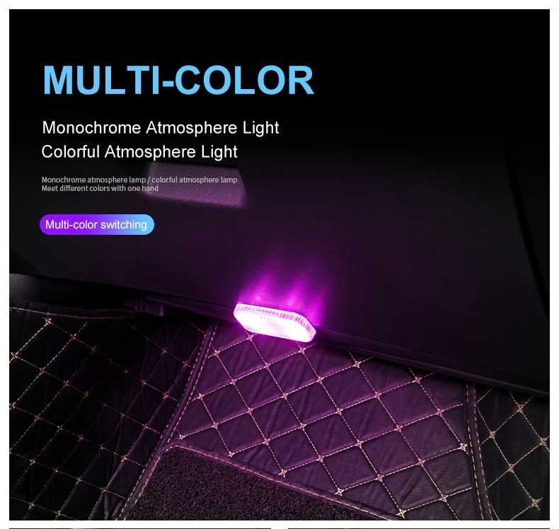 LED car light illuminating glove box