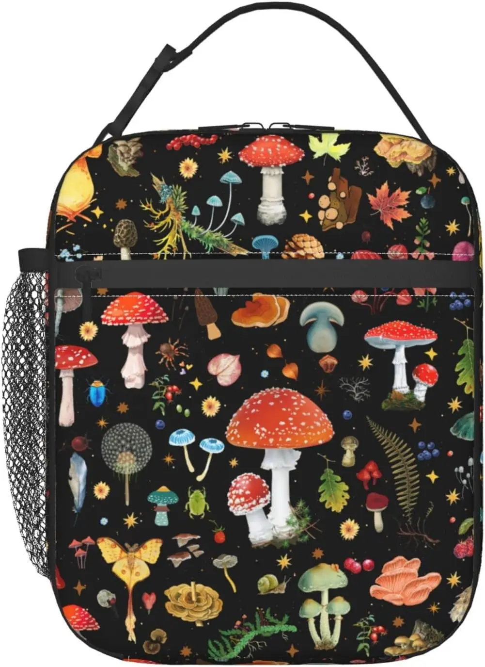 

Mushroom Lunch Bag Tote Bag Insulated Lunch Box For Picnic Beach Fishing Work Portable Lunch Bag For Women Men