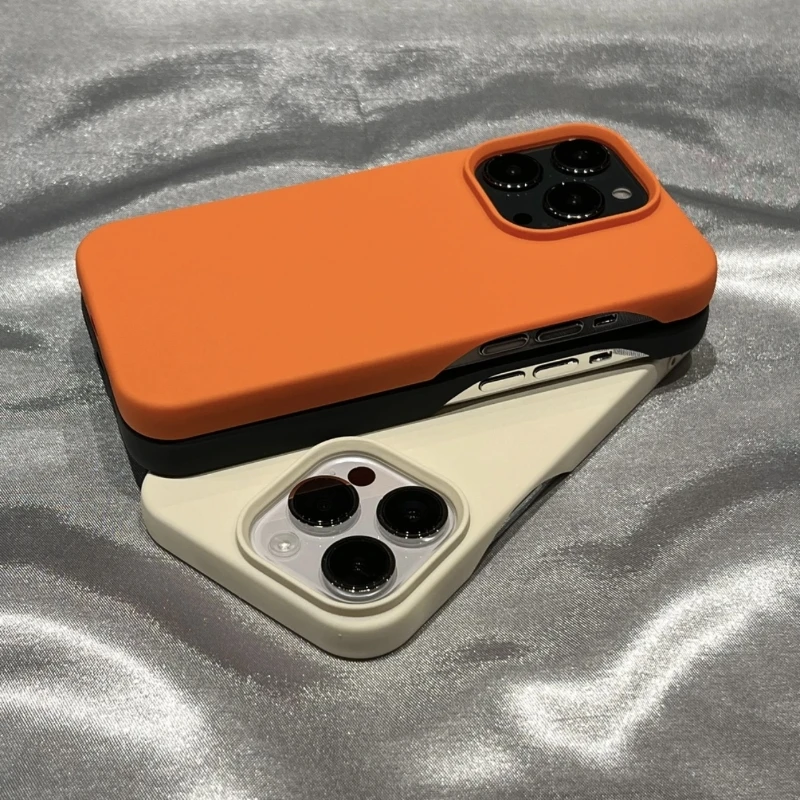Luxurious Frameless Soft Silicone Cooling Phone Case in Solid Colors