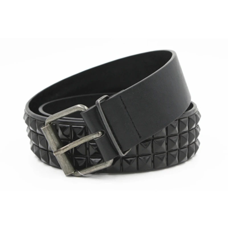 Pyramid Fashion Rivet Belt Men&Women's Studded Belt with Pin Buckle