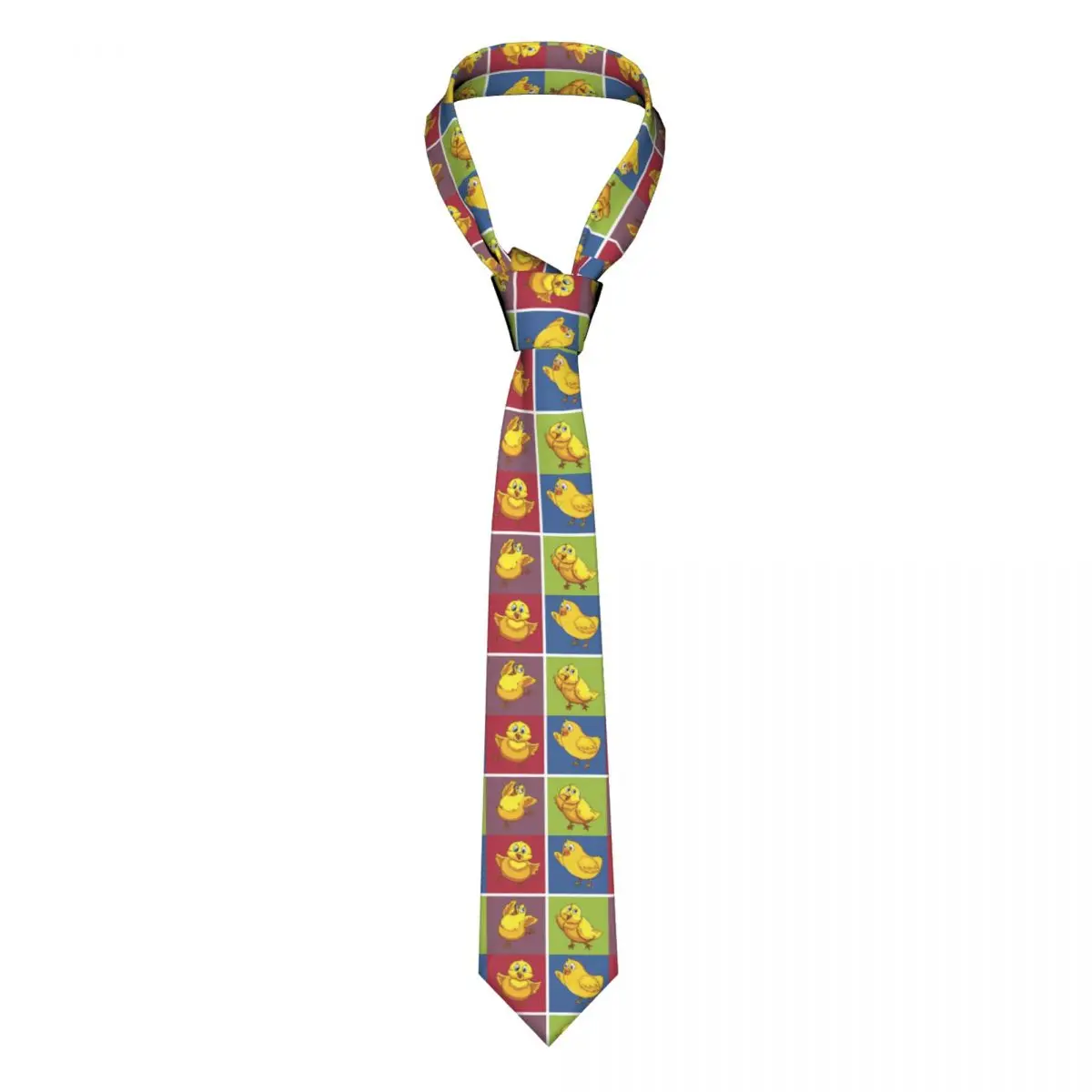 

Cartoon Yellow Duck Tie Fashion Custom DIY Neck Ties Cool Fashion Collar Tie Men Women Business Necktie Accessories Xmas Gift
