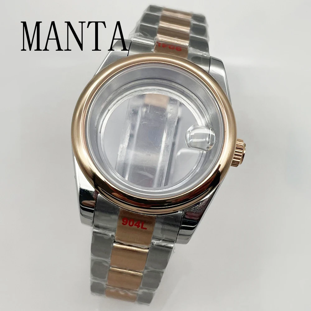 

MANTA 36mm/39mm Sapphire Glass Watch Case Fit Miyota8205/8215/821A NH35/NH36 ETA2836/2824 Mingzhu2813/3804 Movement