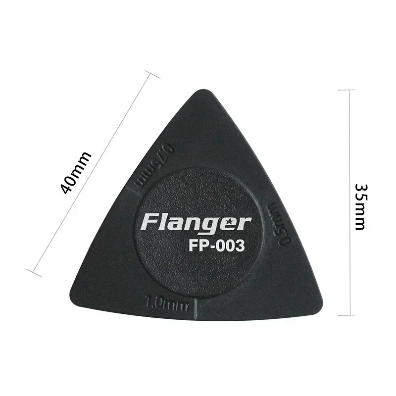 1pcs 0.5/0.75/1mm Guitar Picks Triangle Black White Multi-thickness Anti-slip Style ABS Material Picks Guitar Accessories FP-003