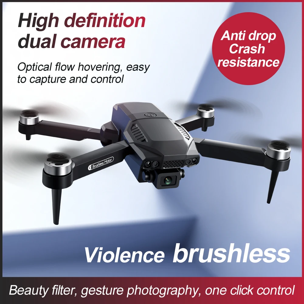 

2024 New F198 Brushless Drone Optical Flow Positioning Dual Photography Aerial Quadcopter Remote Control Aircraft Toy