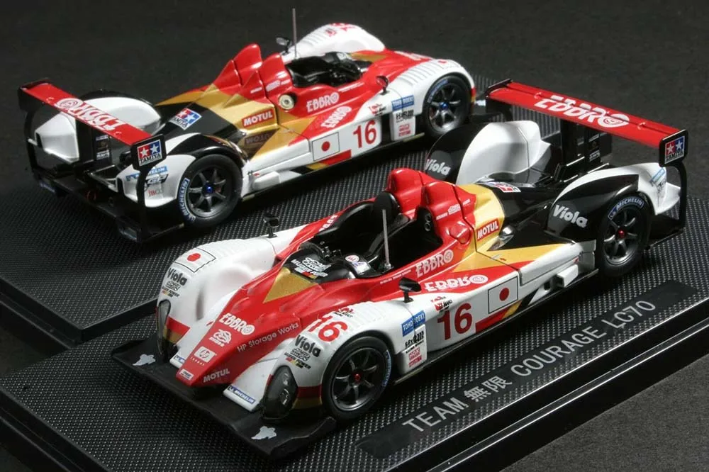 Ebbro 1/43 Scale TEAM MUGEN COURAGE LC 70 NO. 16 + Engine #43826 Diecast Alloy Toys Racing car model for collection