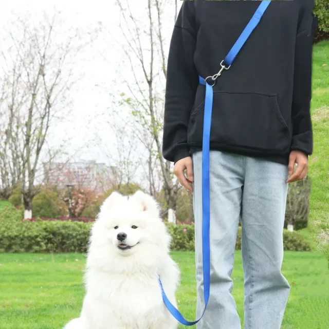 Dog Leash Hands Free Dogs Leash Adjustable Dogs Chain 230cm Double Leashes for Dog Walking Multifunctional Nylon Rope Pet Walker 3