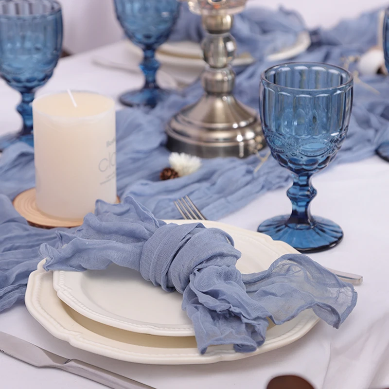 Gauze Cheesecloth Napkins 19.7 x 19.7 Inch Dinner Cloth Napkins cotton napkins 6 PCS