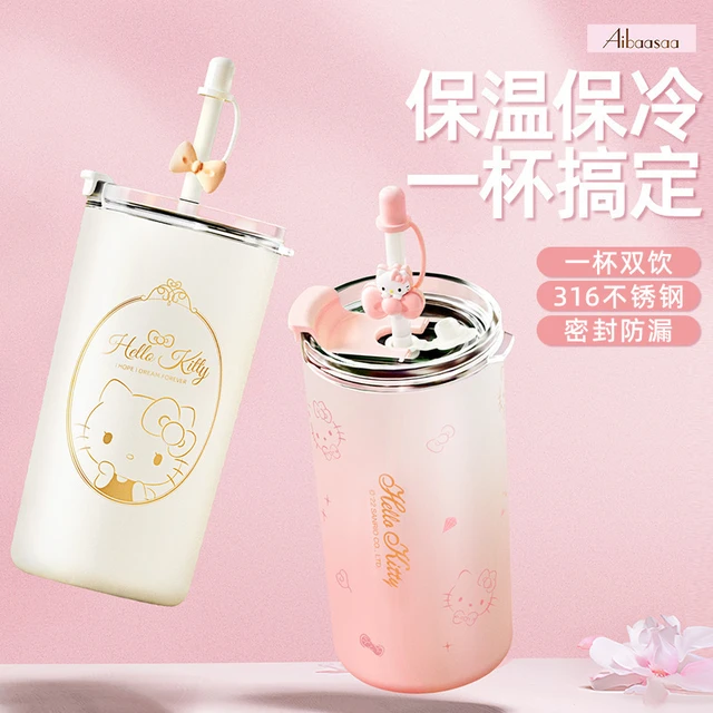 Hello Kitty Thermos Tumbler With Straw 460ml – kawaiienvy