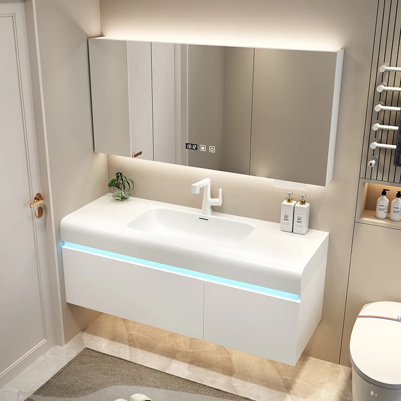 Light Vintage Bathroom Vanities Vanity White Light Storage Bathroom Vanities Closet Mirror Tocador Mueble Maquillaje Furniture