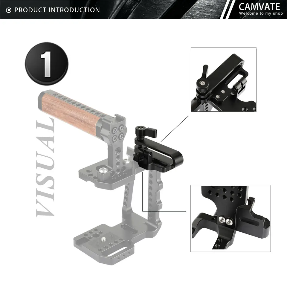Mount For Samsung T5 SSD Mount Bracket SSD Holder Clamp Attached Cage via M5/1/4