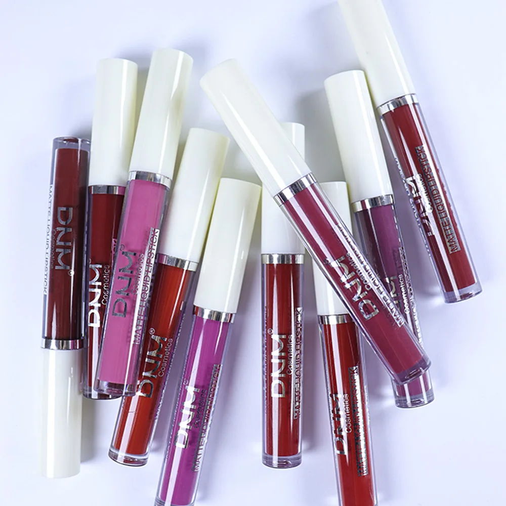 DNM 19 Colors Matte Lip Gloss Waterproof Long-lasting Non-fading Lip Glaze Multi-color Non-stick Cup Lipstick Lipgloss