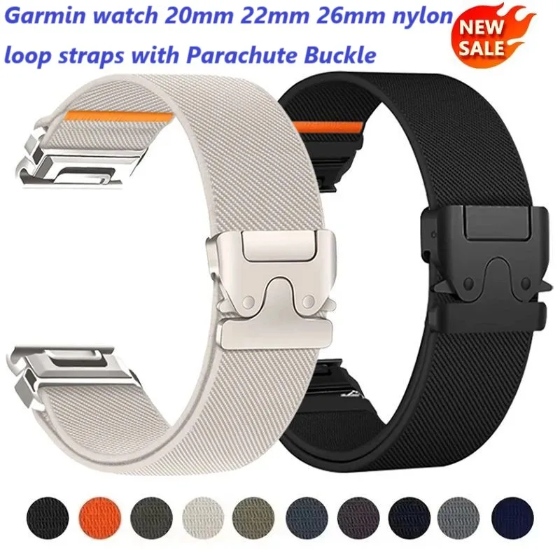 Enhanced Parachute Nylon Watch Strap, QuickFit Design