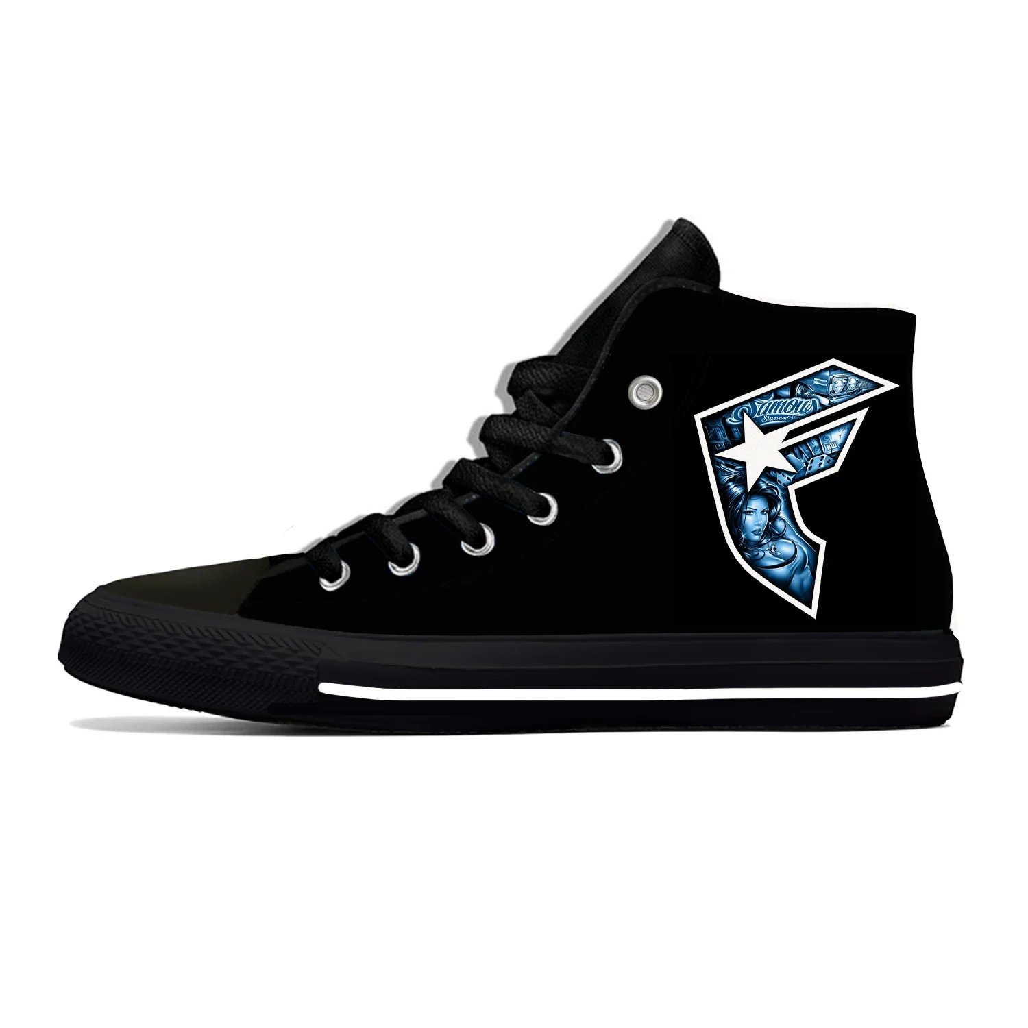 Hot Summer Famous Stars and Straps Skull Fashion High Top Canvas Shoes Men Women Casual Breathable Sneakers Classic Board Shoes
