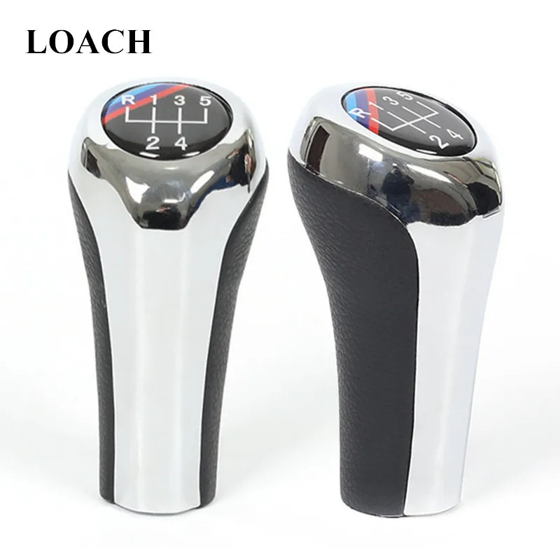 56 Speed Chromed Mt Gear Shift Knob For Bmw E46 E53 E60 E61 E63 E65 E81