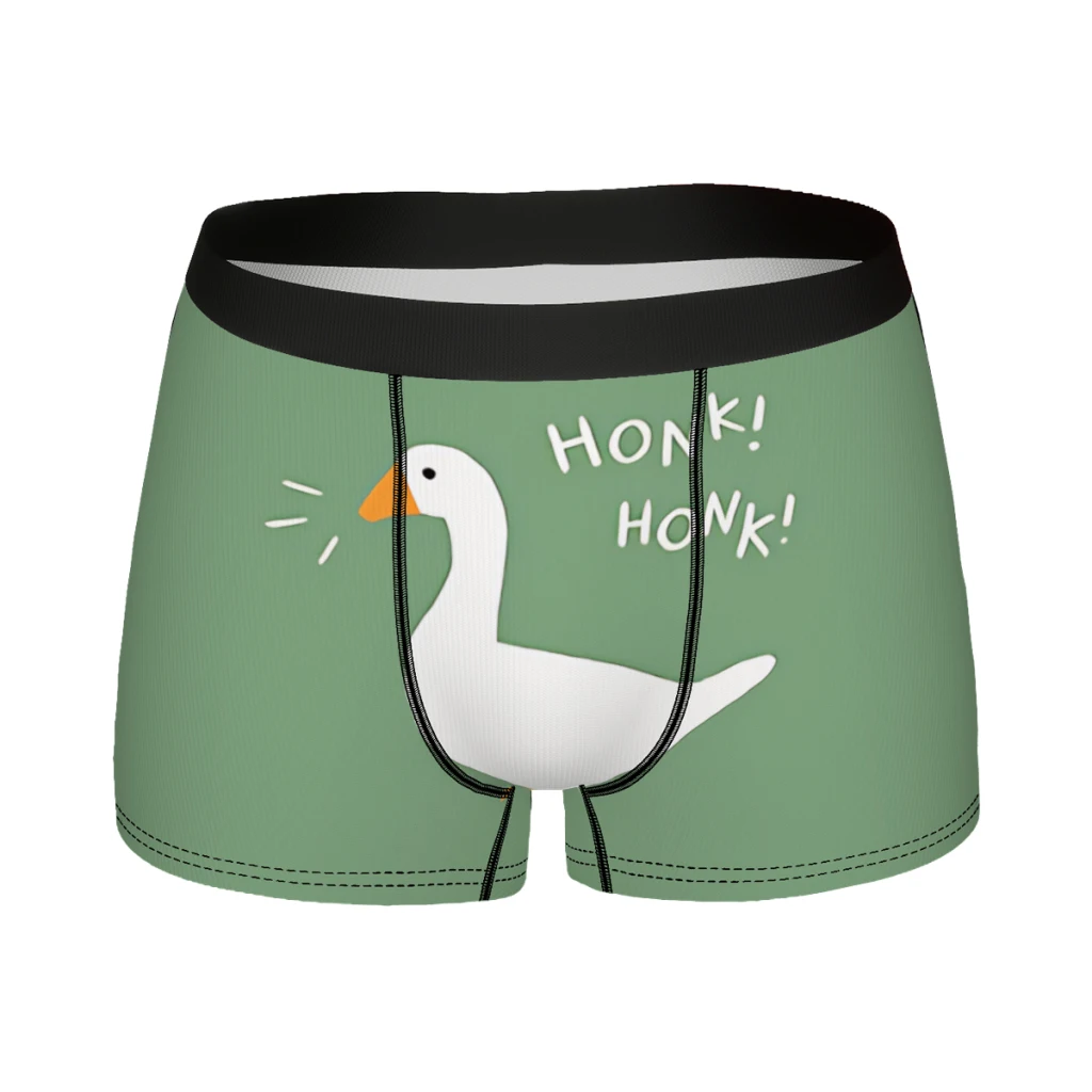 

Honk Honk Goose Underpants Breathbale Panties Man Underwear Print Shorts Boxer Briefs