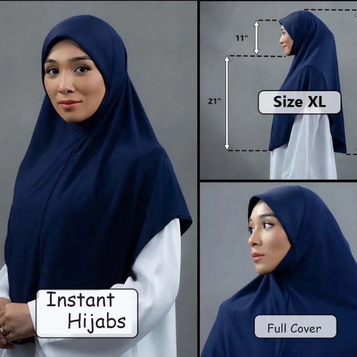 

Muslim Hijab Scarf with Chin Part Islamic Scarf Hot Sell Headscarf Adults High Quality Big Size Jersey Hijab Scarf for Women