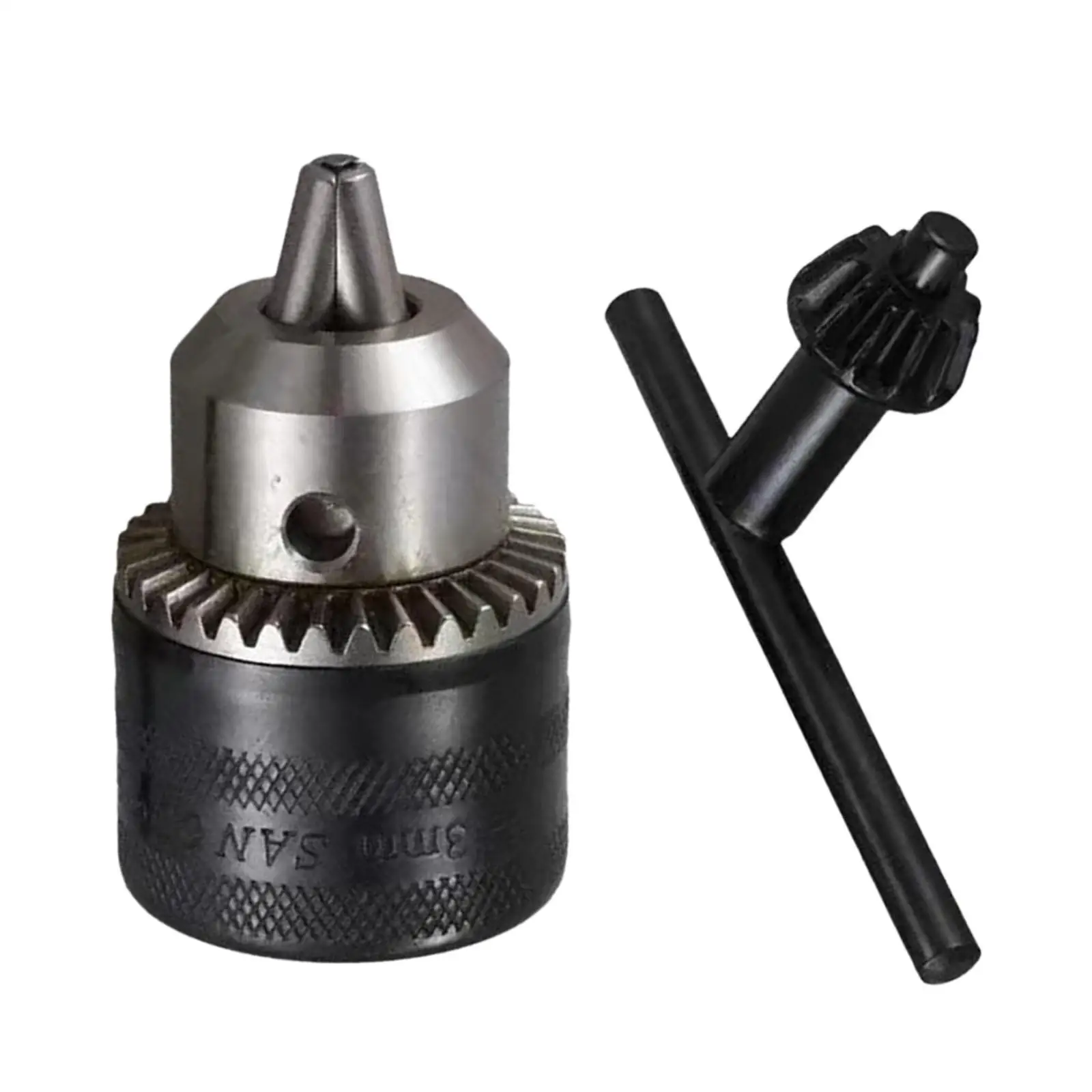 1.5-13mm Drill Chuck Drill Press Chuck Key Heavy Duty Wrench Drill Chuck Quick Change Drive 1.5-13mm B16 Light Taper Hole Chuck