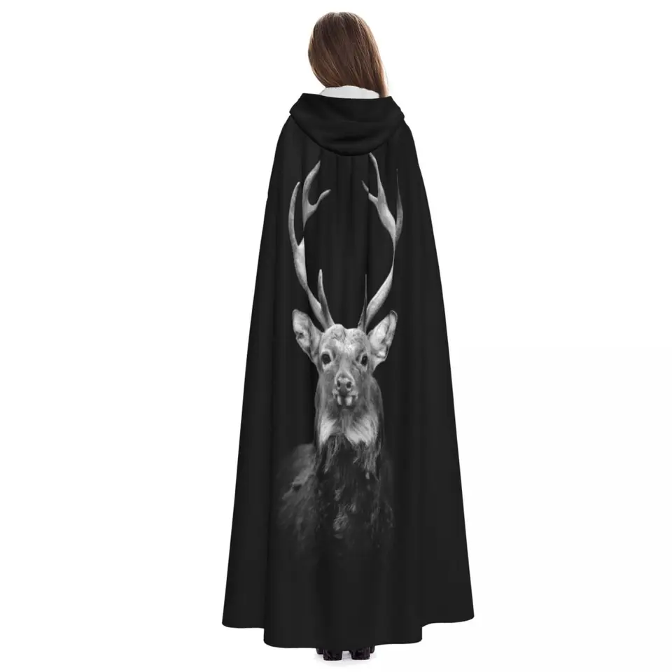 thumbnail image 2 of Unisex Velvet Cape Costume - Perfect For Halloween & Parties 2 of 12