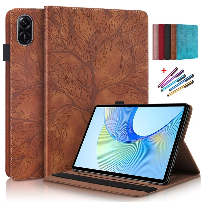 Capa Flip de Couro para Tablet Capa para Tablet de Honra x9 Emboss Árvore 11 x9 x9 11.5