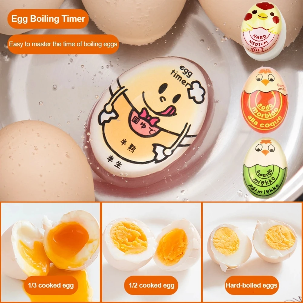 Egg Cooker: Egg Holder for Boiled Eggs - Quick, Efficient & Fail-Proof  Color-Changing Egg Timer - Boil Up to 4 Eggs to Perfection Without Cracks  or