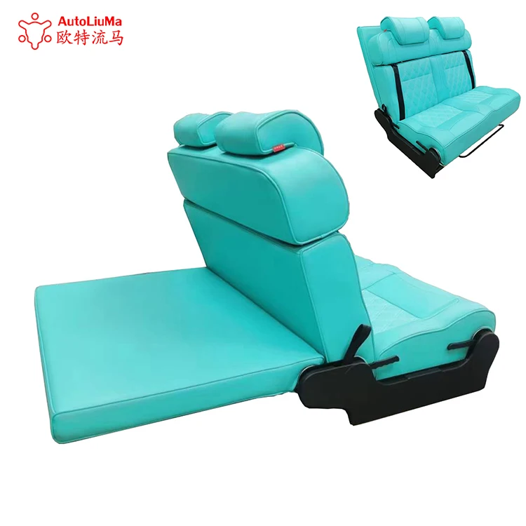 Car Interior Accessory Car Travel Bed Seat Comfortable Safe 3 Fold Flip Sofa Bed For Van Transit Motorhome MPV