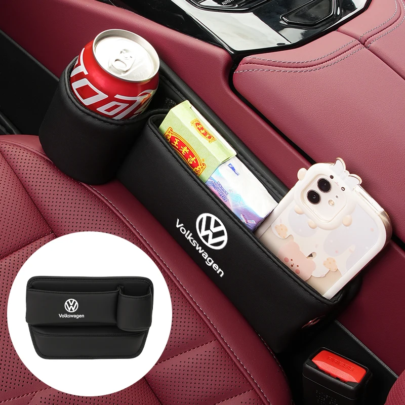 자동차 좌석 틈새 수납함 시트 슬릿 갭 정리 가방 폭스바겐 VW 티구안 제타 폴로 골프 파사트 시로코 T-ROC 투아렉용