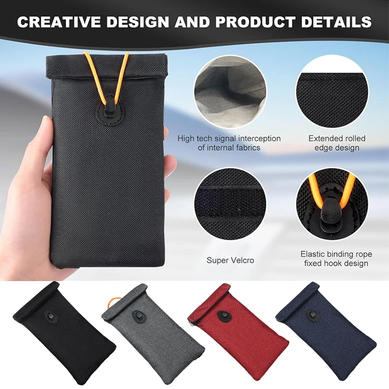 Key Signal Blocking Faraday Pouch - Anti-Theft Protection for Car Keys & Smartphones