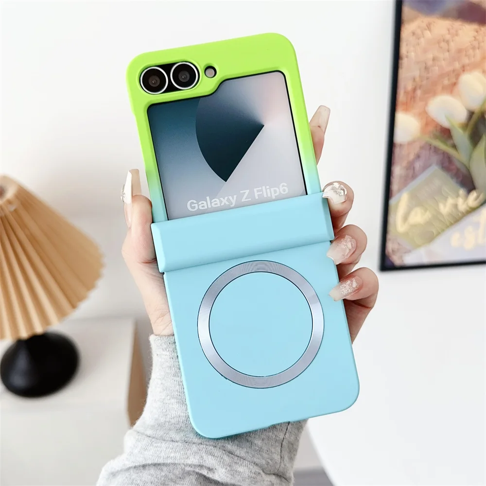 Vibrant Color Shockproof MagSafe Case with Hinge Cover for Samsung Galaxy Z Flip