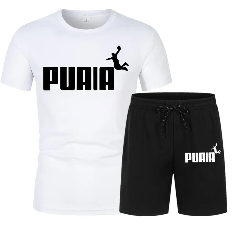 

Nouveau 2024 Été Hommes Sportif Marque imbibé Survêtement Sportif Casual Hommes imbibé T-shirt + dehors Shorts vaccage Rapide De