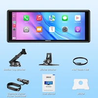 ESSGOO Autoradio universel portable 10,26 pouces HD écran tactile Airplay Navigation GPS WIFI Apple CarPlay Android Auto Lecteur vidéo multimédia MP5 Mirror Link BT Contrôle vocal AUX Émetteur FM Large compatibilité 6
